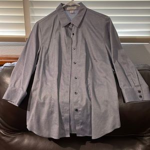Light blue light denim long sleeve shirt
